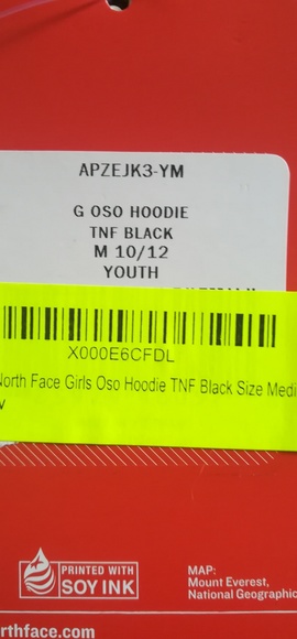 The North Face Girls Oso Hoodie/ZipUp TNF - Picture 2 of 5